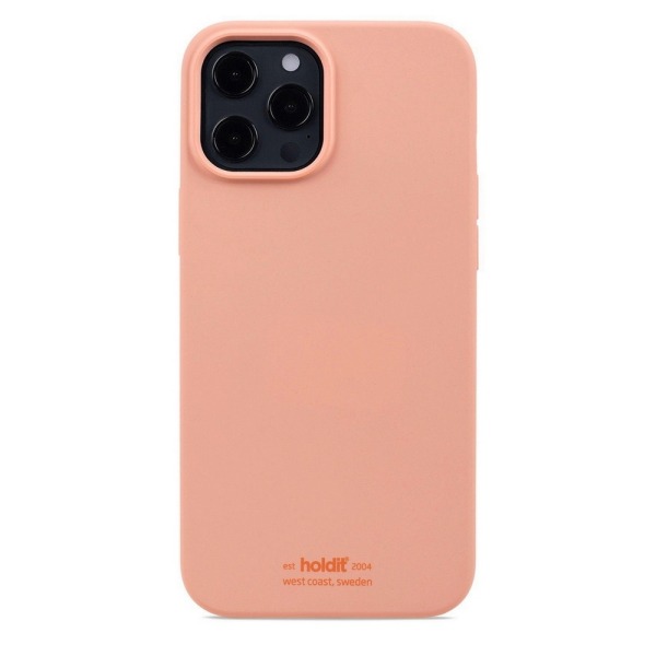Θήκη σιλικόνης Holdit® για iPhone 12 Pro Max Pink peach (Ροζ ροδακινί )