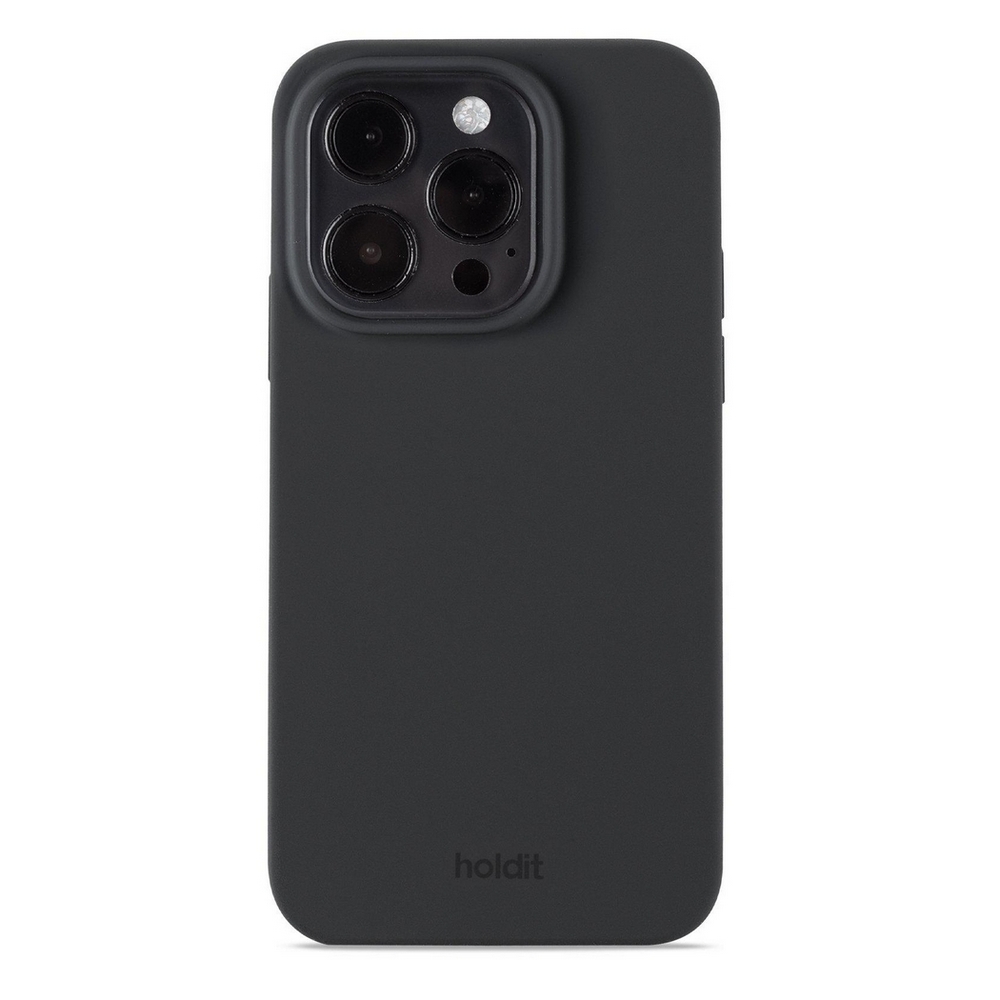 Θήκη σιλικόνης Holdit® για iPhone 14 Pro Black (Μαύρο)
