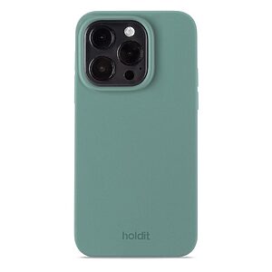 Θήκη σιλικόνης Holdit® για iPhone 14 Pro Moss green (Φυσικό πράσινο)