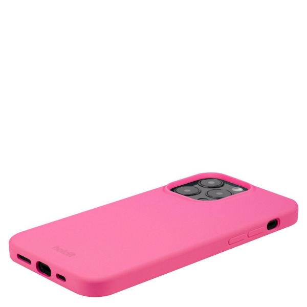 iphone 14 pro max holdit silicone case bright pink 3
