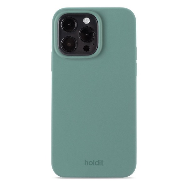 Θήκη σιλικόνης Holdit® για iPhone 14 Pro Max Moss green (Φυσικό πράσινο)