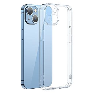 Θήκη iPhone 14 BASEUS Super Ceramic Series διάφανη πλάτη TPU μαζί με Προστασία οθόνης (Tempered Glass)