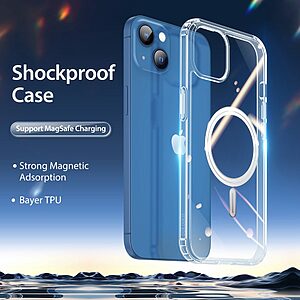 Θήκη iPhone 14 Dux Ducis Clin Series Sockproof συμβατό με MagSafe φορτιστή Transparent Πλάτη TPU - Image 2