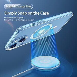 Θήκη iPhone 14 Dux Ducis Clin Series Sockproof συμβατό με MagSafe φορτιστή Transparent Πλάτη TPU - Image 3