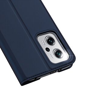 Θήκη Xiaomi Poco X4 GT 5G Dux Ducis Skin Pro Series με βάση στήριξης, υποδοχή καρτών και μαγνητικό κούμπωμα Flip Wallet από συνθετικό δέρμα και TPU μπλε - Image 3