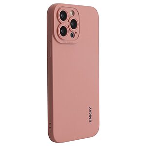 Θήκη iPhone 14 Pro Max ENKAY HAT Prince Soft Liquid Silicone Πλάτη από Premium TPU ροζ