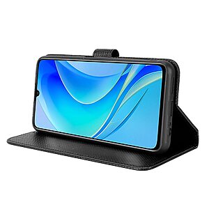 Θήκη Huawei Nova Y70 Mad Mask Leather Wallet Case Series 3 με βάση στήριξης, υποδοχές καρτών και μαγνητικό κούμπωμα Flip Wallet από συνθετικό δέρμα μαύρο - Image 3