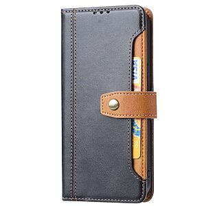 Θήκη iPhone 14 Pro Max Mad Mask Leather Wallet Business Golden Clasp με βάση στήριξης, υποδοχές καρτών και μαγνητικό κούμπωμα μαύρο - Image 4