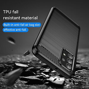 Θήκη Samsung Galaxy A23 / A23 5G Mad Mask Brushed TPU Carbon Πλάτη μαύρο - Image 5