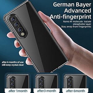 Θήκη Samsung Galaxy Z Fold4 5G Mad Mask Crystal Series αντικραδασμική διάφανη πλάτη TPU μαύρο - Image 5