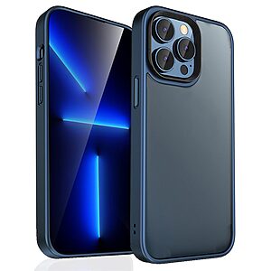 Θήκη iPhone 14 Pro Max MOCOLO K33 Series Matte Hybrid αντικραδασμική με προστατευτικά κουμπιά αλουμινίου Πλάτη TPU μπλε