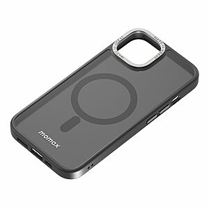 Θήκη iPhone 14 MOMAX Matte Magnetic Series συμβατό με MagSafe φορτιστή, Πλάτη αντικραδασμική από Premium TPU και μεταλλικό περίβλημα κάμερας μαύρο - Image 3