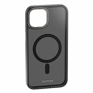 Θήκη iPhone 14 MOMAX Matte Magnetic Series συμβατό με MagSafe φορτιστή, Πλάτη αντικραδασμική από Premium TPU και μεταλλικό περίβλημα κάμερας μαύρο - Image 4