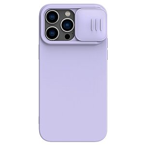 Θήκη iPhone 14 Pro Max NiLLkin Camshield Liquid Series Πλάτη με προστασία για την κάμερα από σκλήρό Premium TPU μωβ