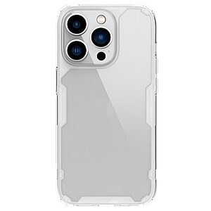 Θήκη iPhone 14 Pro NiLLkin Nature Pro Series Silicone Sockproof Transparent Πλάτη TPU