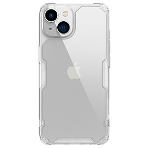 Θήκη iPhone 14 NiLLkin Nature Pro Series Silicone Sockproof Transparent Πλάτη TPU