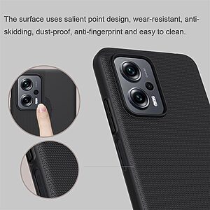 Θήκη Xiaomi Poco X4 GT 5G NiLLkin Super Frosted Shield Series Πλάτη από Premium σκληρό πλαστικό μαύρο - Image 5