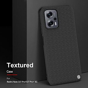 Θήκη Xiaomi Poco X4 GT 5G NiLLkin Textured Hard Case Series Πλάτη από ενισχυμένο πλαστικό και TPU μαύρο - Image 3