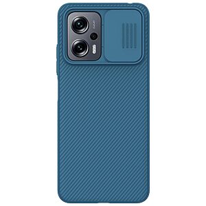 Θήκη Xiaomi Poco X4 GT 5G NiLLkin Camshield Series Πλάτη με προστασία για την κάμερα από σκλήρό Premium TPU μπλε
