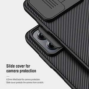 Θήκη Xiaomi Poco X4 GT 5G NiLLkin Camshield Series Πλάτη με προστασία για την κάμερα από σκλήρό Premium TPU μπλε - Image 4