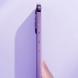 Θήκη iPhone 14 ROCK Series Thin Frame Πλάτη από Premium TPU με μεταλιζέ περίβλημα μαύρο - Image 3