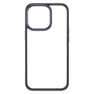 Θήκη iPhone 14 ROCK Transparent Thin Frame Πλάτη από Premium TPU πλάτη μαύρο