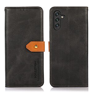 Θήκη Samsung Galaxy A13 5G KHAZNEH Leather Wallet Golden Clasp με βάση στήριξης