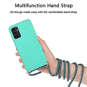 Θήκη Samsung Galaxy A13 5G / A13 / M13 5G OEM Soft Silicone Sockproof πλάτη με κορδόνι από αντικραδασμικό TPU γαλάζιο - Image 3