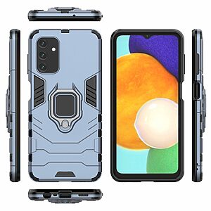 Θήκη Samsung Galaxy A13 5G / A13 / M13 5G Mad Mask Πλάτη Thin Armor με Μαγνητικό δαχτυλίδι και Βάση στήριξης TPU μπλε - Image 5