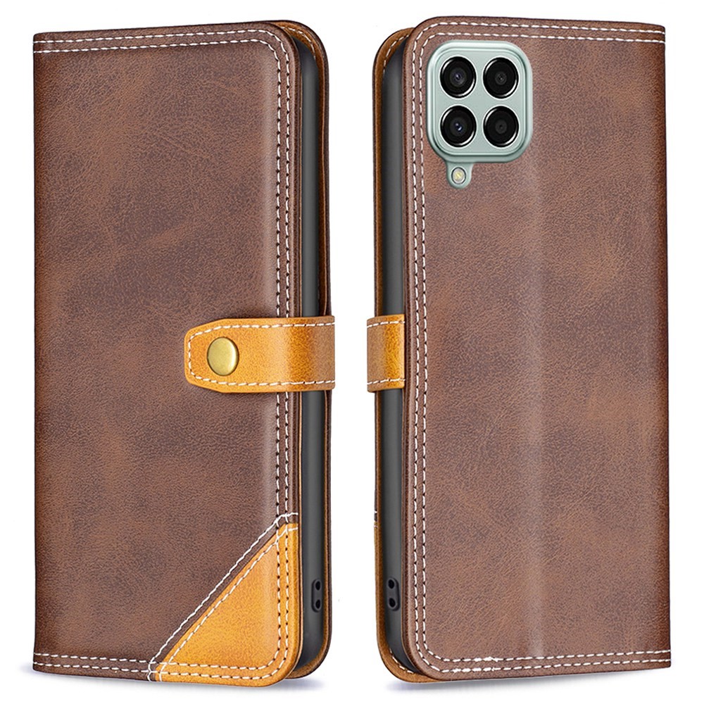 Θήκη Samsung Galaxy M33 5G BINFEN COLOR Leather Wallet Double Stitching Lines με βάση στήριξης Θήκη Samsung Galaxy M33 5G BINFEN COLOR Leather Wallet Double Stitching Lines με βάση στήριξης
