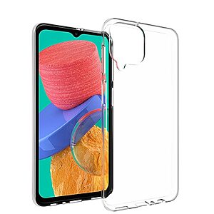 Θήκη Samsung Galaxy M33 5G OEM Silicone Sockproof V5 Anti-Slip Transparent Πλάτη TPU