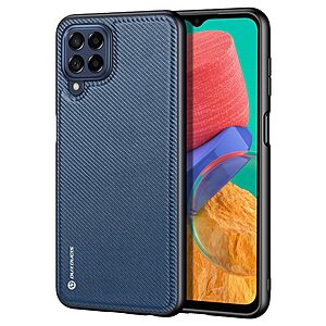 Θήκη Samsung Galaxy M33 5G DUX DUCIS Fino Series 2 πλάτη από ύφασμα με εσωτερικό Premium TPU μπλε