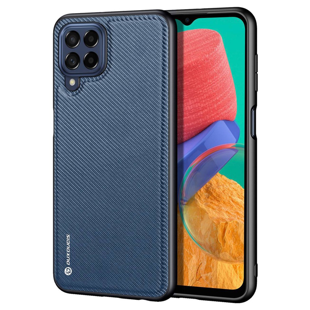 Θήκη Samsung Galaxy M33 5G DUX DUCIS Fino Series 2 πλάτη από ύφασμα με εσωτερικό Premium TPU μπλε Θήκη Samsung Galaxy M33 5G DUX DUCIS Fino Series 2 πλάτη από ύφασμα με εσωτερικό Premium TPU μπλε