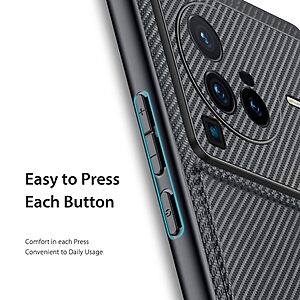 Θήκη Vivo X80 Pro 5G DUX DUCIS Fino Series 2 πλάτη από ύφασμα με εσωτερικό Premium TPU μαύρο - Image 5