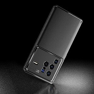 Θήκη Vivo X80 Pro 5G Mad Mask Beetle Series Carbon Fiber Πλάτη TPU μπλε - Image 5