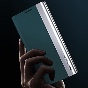 Θήκη Xiaomi Redmi 10A New Design Leather Stand Cover από συνθετικό δέρμα ροζ - Image 3