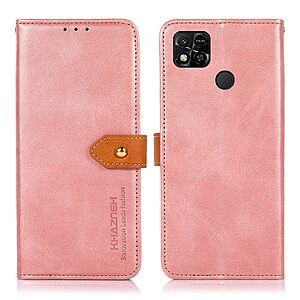 Θήκη Xiaomi Redmi 10A KHAZNEH Leather Wallet Golden Clasp με βάση στήριξης