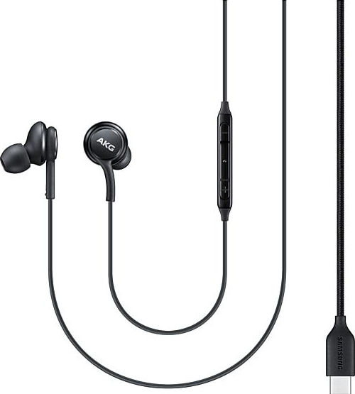 Ακουστικά in-ear Αυθεντικά Samsung Stereo HF Headset με βίσμα type-C (EO-IC100BBE) μαύρο