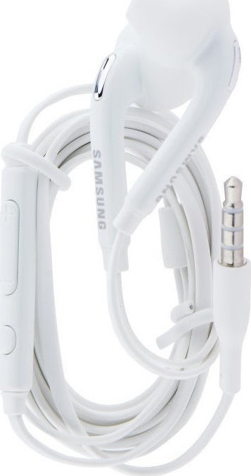 Ακουστικά in-ear Αυθεντικά Samsung Stereo Headset με βίσμα jack 3,5mm (EO-EG920BW) λευκό