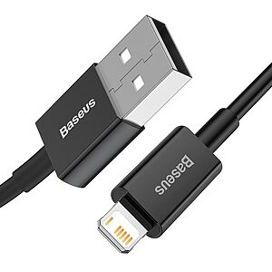 Καλώδιο Baseus Superior cable USB Α σε lightning fast charging QC3.0 2.4A 2.0m (CALYS-C01) μαύρο