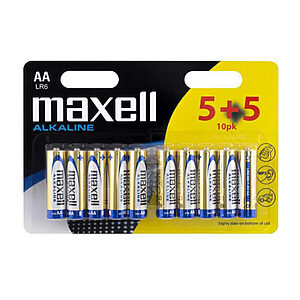 Maxell Αλκαλικές Μπαταρίες AA 1.5V 10τμχ