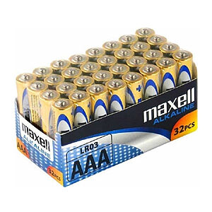 Maxell Αλκαλικές Μπαταρίες AAA 1.5V 32τμχ