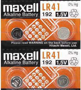 Maxell Αλκαλικές Μπαταρίες Ρολογιών LR41 1.5V 10τμχ