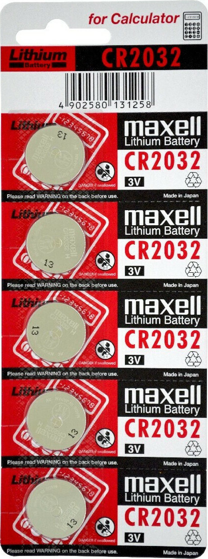 maxell-cr2032-alkalikes-mpataries-3v-5tmx-1 Maxell Μπαταρίες Λιθίου Ρολογιών CR2032 3V 5τμχ - Image 1