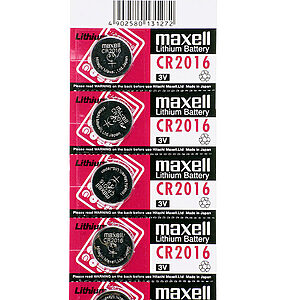 Maxell Μπαταρίες Λιθίου Ρολογιών CR2016 3V 5τμχ