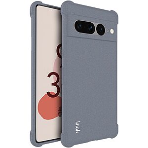 Θήκη Google Pixel 7 Pro 5G IMAK Airbag Matte Series με ενισχυμένες γωνίες από Premium ανθεκτικό TPU γκρι