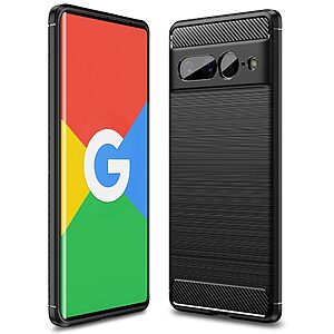 Θήκη Google Pixel 7 Pro 5G Mad Mask Brushed TPU Carbon Πλάτη μαύρο