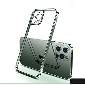 Θήκη iPhone 11 SULADA Ultra Thin Frame Πλάτη από Premium TPU με μεταλιζέ περίβλημα πράσινο