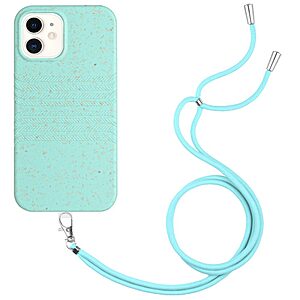 Θήκη iPhone 11 OEM Soft Silicone Sockproof v2 πλάτη με κορδόνι από αντικραδασμικό TPU γαλάζιο