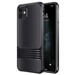 Θήκη iPhone 11 LEEU DESIGN Leeu Design Series SockProof πλάτη από σκληρό Premium TPU μαύρο - Image 2